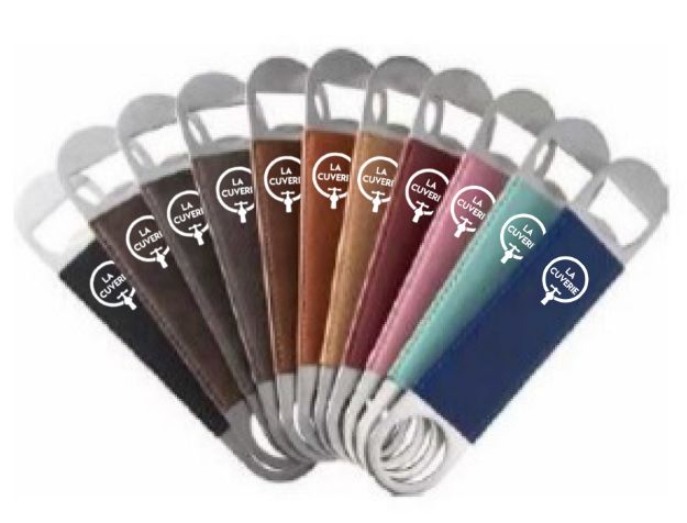 Image de Ouvre bouteille en cuir gravure