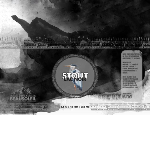 Brasserie artisanale Côte à Beausoleil - Stout Lac Noir